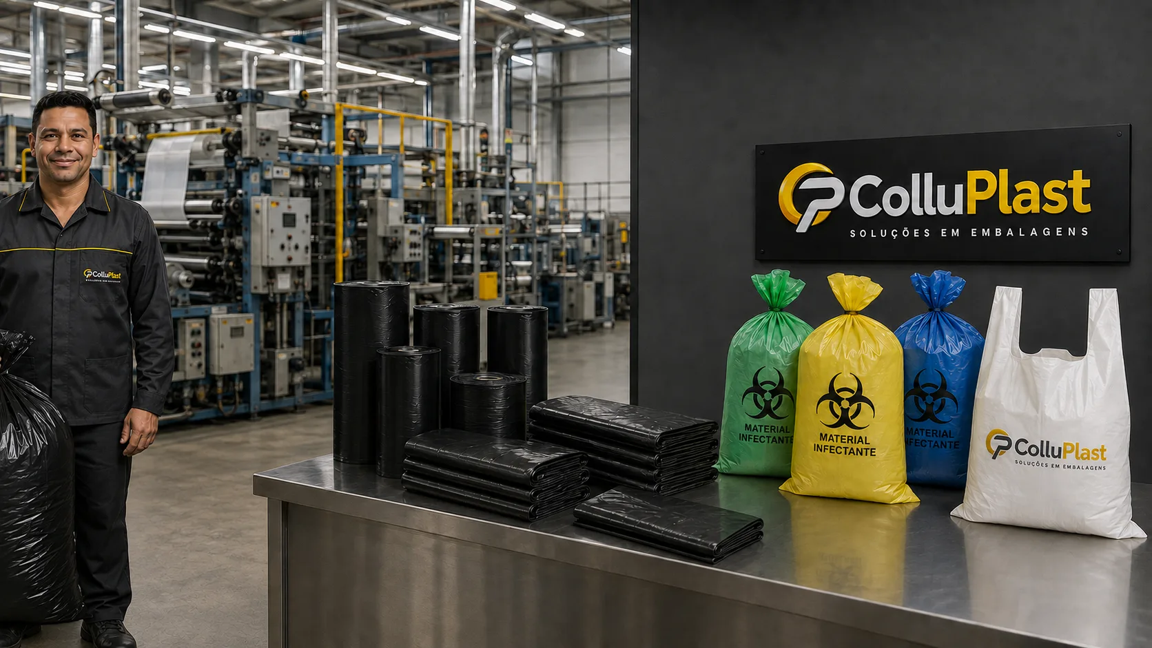Fábrica e produtos ColluPlast Soluções em Embalagens