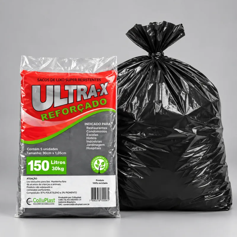 Saco de Lixo 150 Litros Reforçado